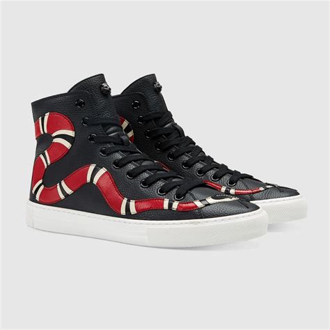 gucci high top king snake|Buy Gucci Leather High 'Kingsnake' .